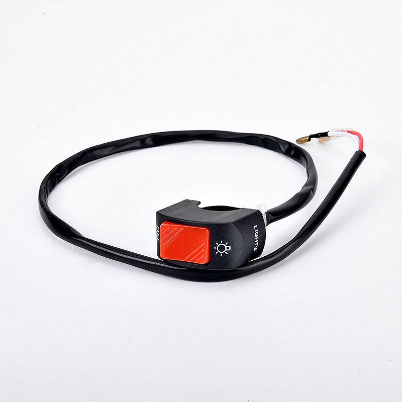 Product Introduction of 22mm 5 Colors Universal Motorcycle on-Off Switch Handlebar Button Bullet Connector Motorcycle Moto Trail Headlight Light Switch 25
