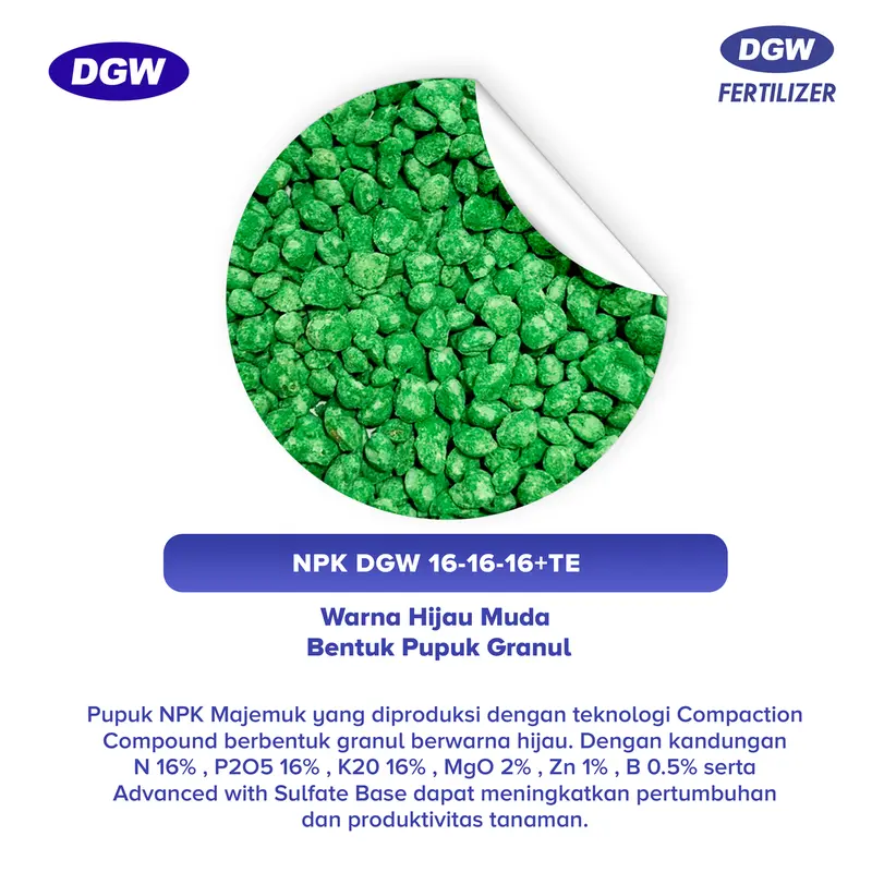 (BELI 7 GRATIS KAOS) DGW - PUPUK NPK 16-16-16-TE @1 KG 1