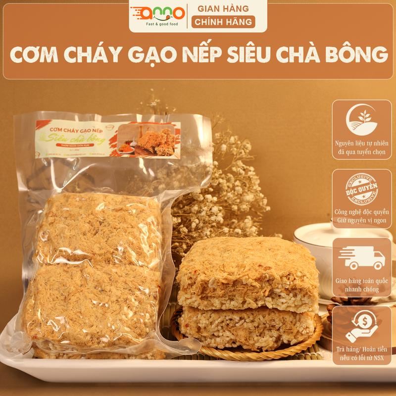 Cơm cháy chà bông gạo nếp, gạo lứt Anno Food thơm ngon, giòn rụm (Đặc sản Sài Gòn) 8