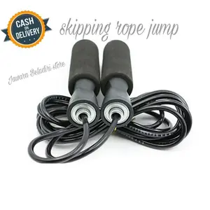 (Bisa cod)Tali Skipping Speed Jump Rope (black)