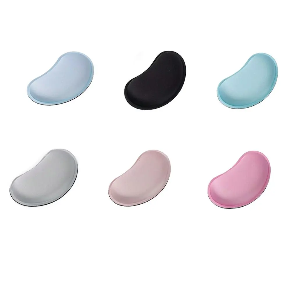 High Quality Anti-slip Wrist Rest Solid Color Ergonomic Keyboard Rest Soft Memory Foam Mouse Pad for Office