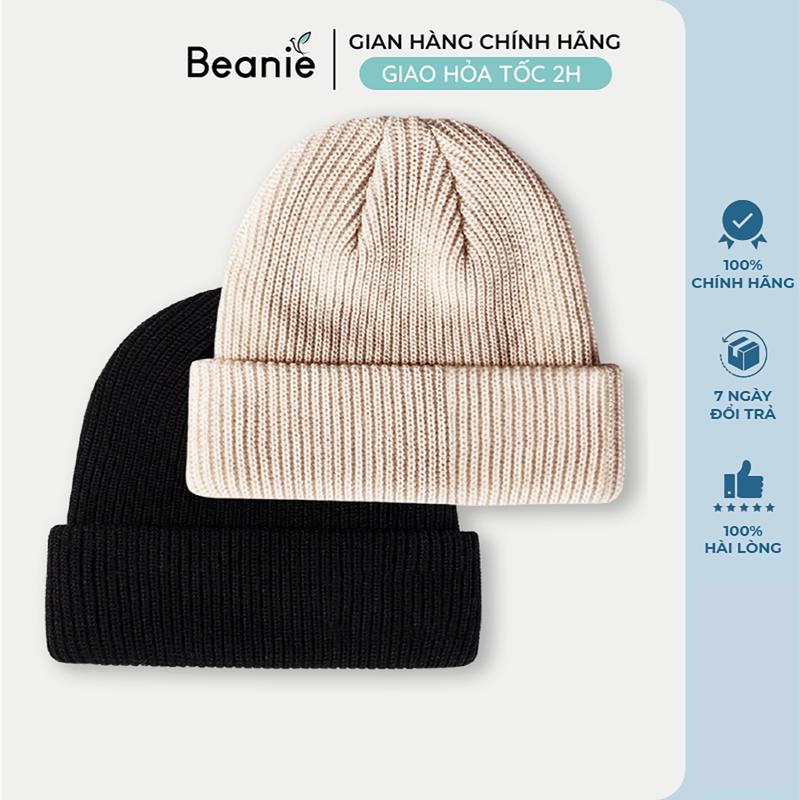 Mũ Len Trơn Ngắn Cao Cấp BEANIE Dệt 2 Lớp Vải Tự Nhiên Thời Trang Hàn Quốc Nón Len Ngắn Unisex Nam Nữ Mùa Đông B048