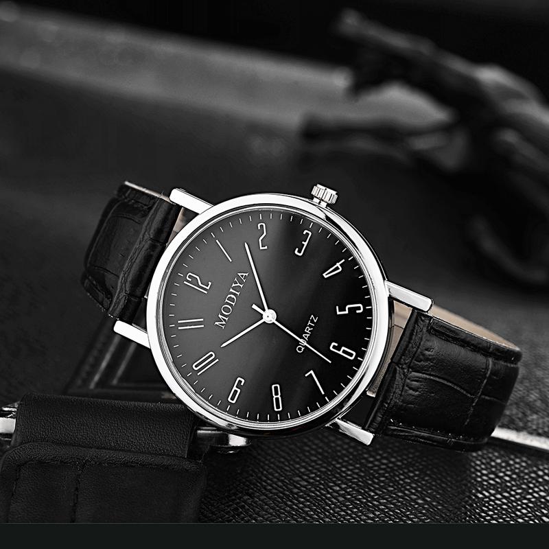 MODIYA - jam tangan kuarza lelaki, ringkas, dengan tali pinggang ...