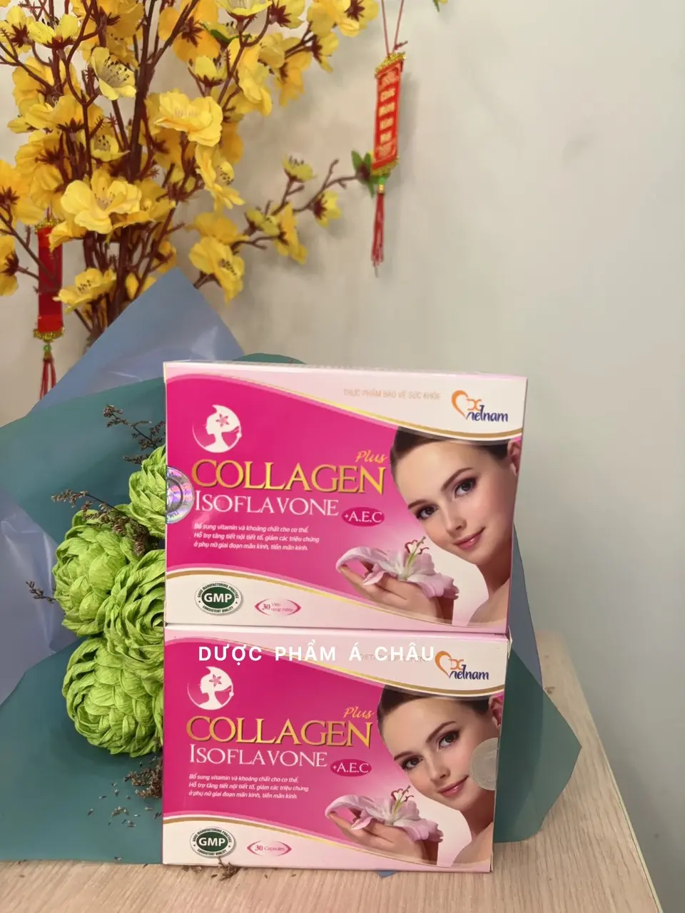 Combo 3 hộp Viên uống Collagen A,E,C kết hợp Mầm đậu nành - Trẻ hoá da, trắng da, chống lão hoá giảm nếp nhăn mờ nám tàn nhang... (hộp 30 viên)