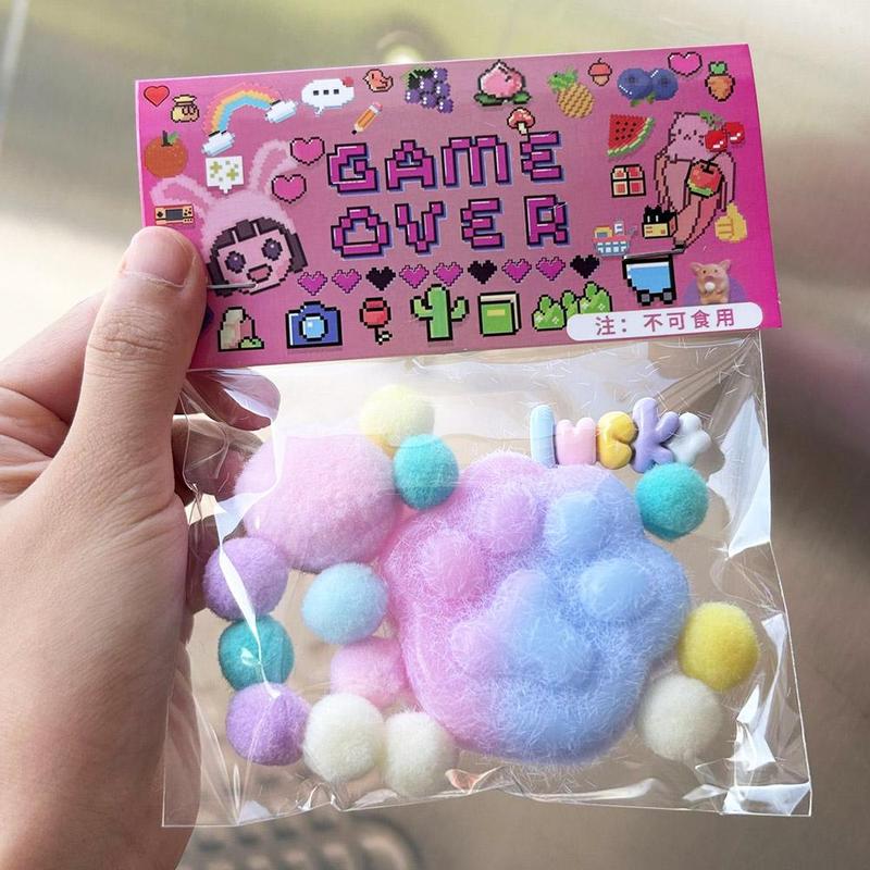 Pinyin Le Pinyin Large Cat Claw Decompression Toy Ice Block Pinyin A Must-have Stress Reducing R5D1 5