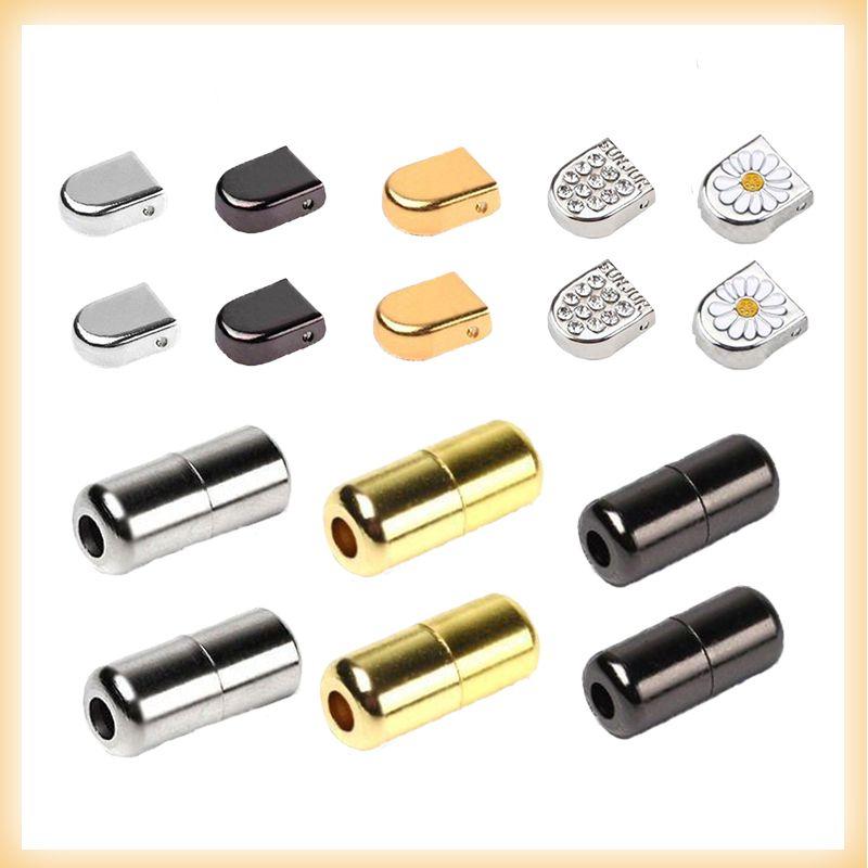 Phụ Kiện Khóa Giày, Khóa Dây Giày, Cho Người Lười Và Trẻ Em, Khóa Dây Giày Không Buộc, Nút Kim Loại, Nút Nhấn Viên Nang Tròn 1