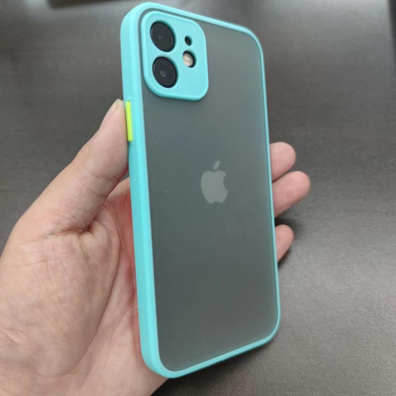 Ốp Điện Thoại Cho Apple 13, Nhám Thân Thiện Với Da, Nút Độc Lập, Tương Thích Với Iphone12pro / 11 / Xs, Cạnh Mềm, 7 / 8Plus 1