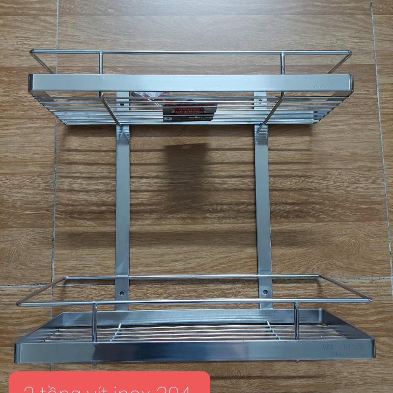 Kệ 2 tầng vít 14×16×38cm ( inox 304  ) 0