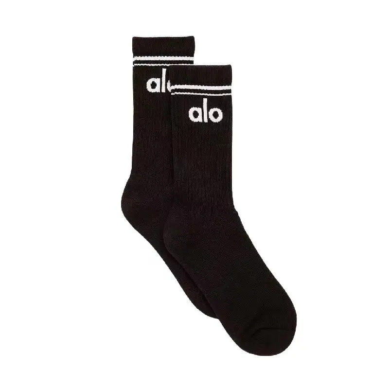 Alo Yoga Socks Cotton Socks Mid-Calf Sports Mid-Length Yoga Socks Athletic Socks