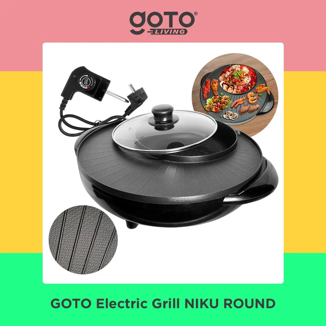 Goto [COD] Niku Electric Grill Bbq Hot Pot Pemanggang Panggangan Elektrik
