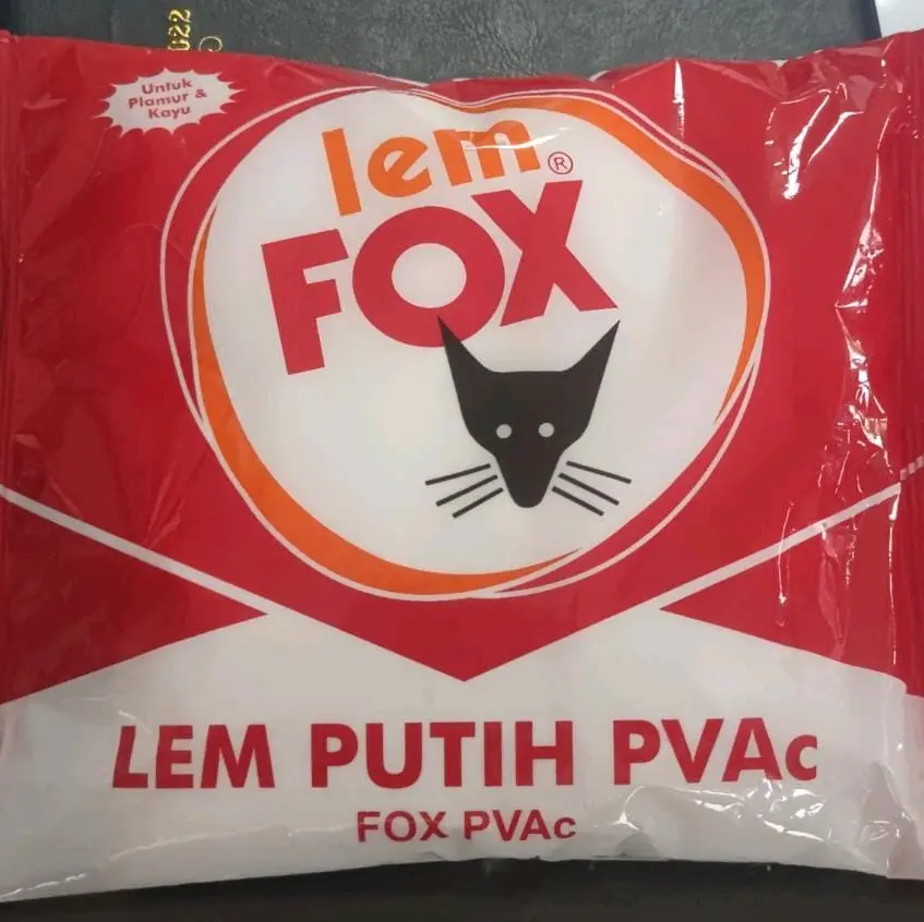Lem Putih Fox PVAC Merah 700gr