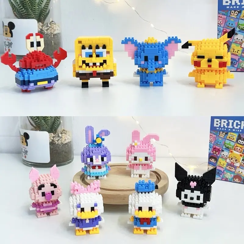 Nano Block Model DIY Karakter Balok Susun Edukasi Anak Bricks Mini Blok Hadiah Mainan Plastik Toys 3