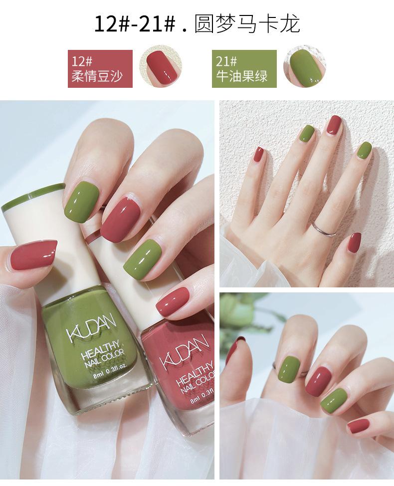 Product Introduction of Sơn Móng Tay Không Nướng, Nhanh Khô, Lâu Trôi, Không Lột, Không Thấm Nước, Màu Trắng, Không Rách 24