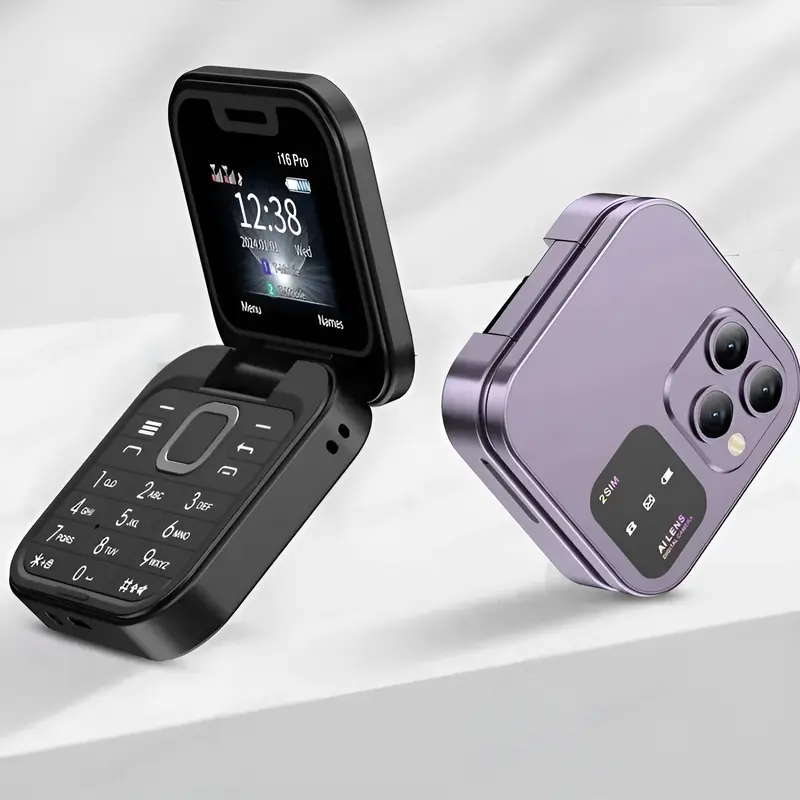 Foldable flip phones with buttons Elderly smartphone flip phone Dual ...