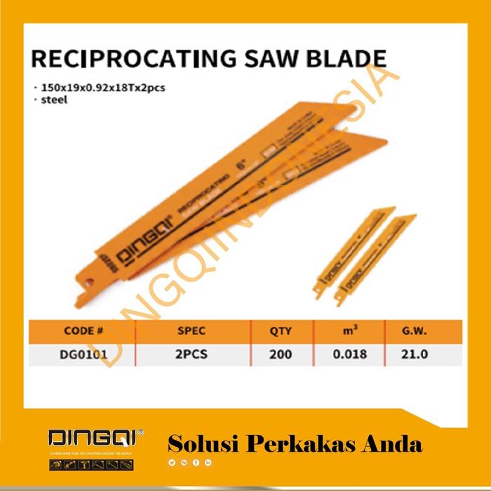Gambar DINGQI Mata Gergaji Reciprocating Saw Blade Set DG0101 dari DINGQI INDONESIA Kota Administrasi Jakarta Utara Tokopedia