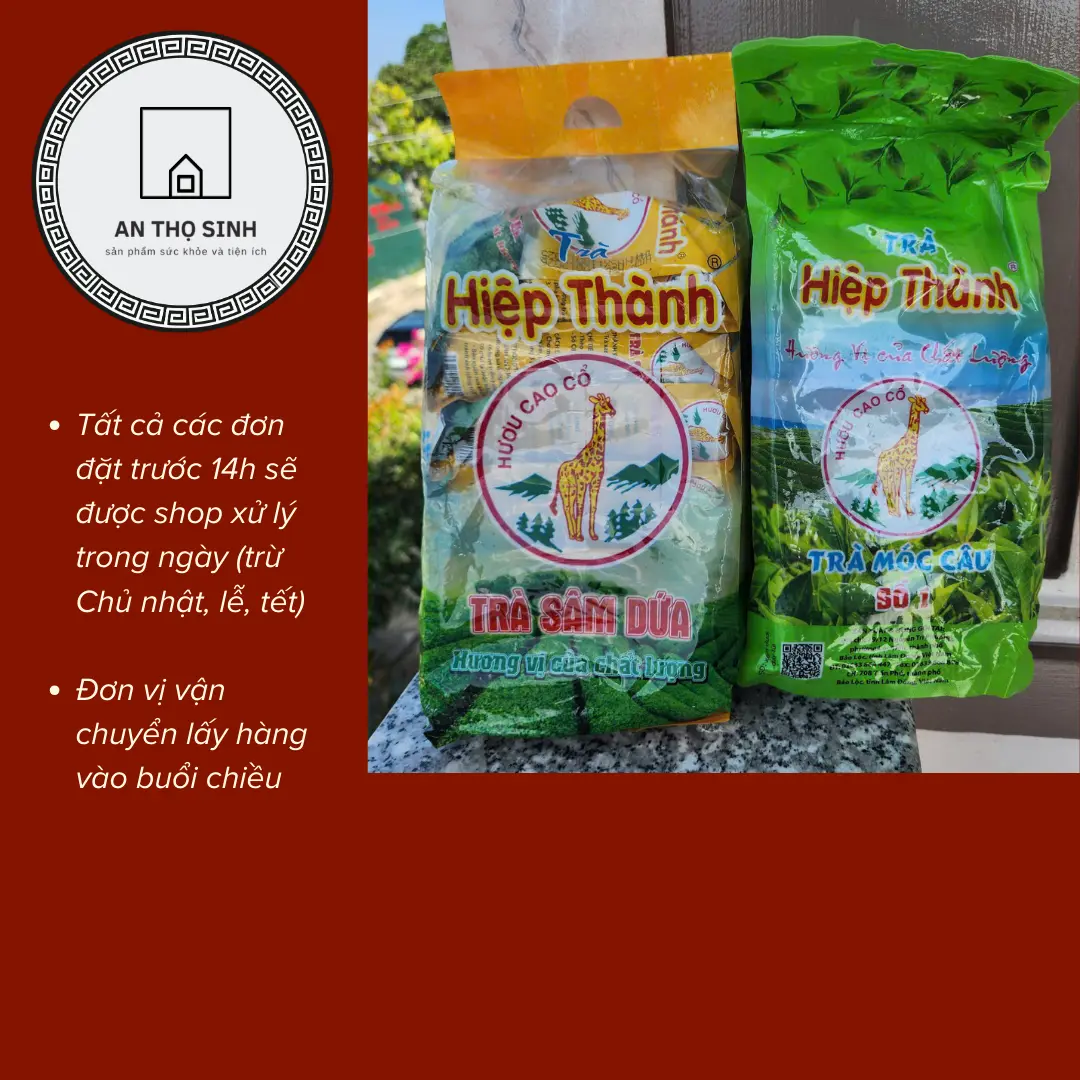 [Bịch 420g] Trà Móc câu, Sâm Dứa Hiệp Thành (gồm 6 gói nhỏ 70g) chính hãng.
