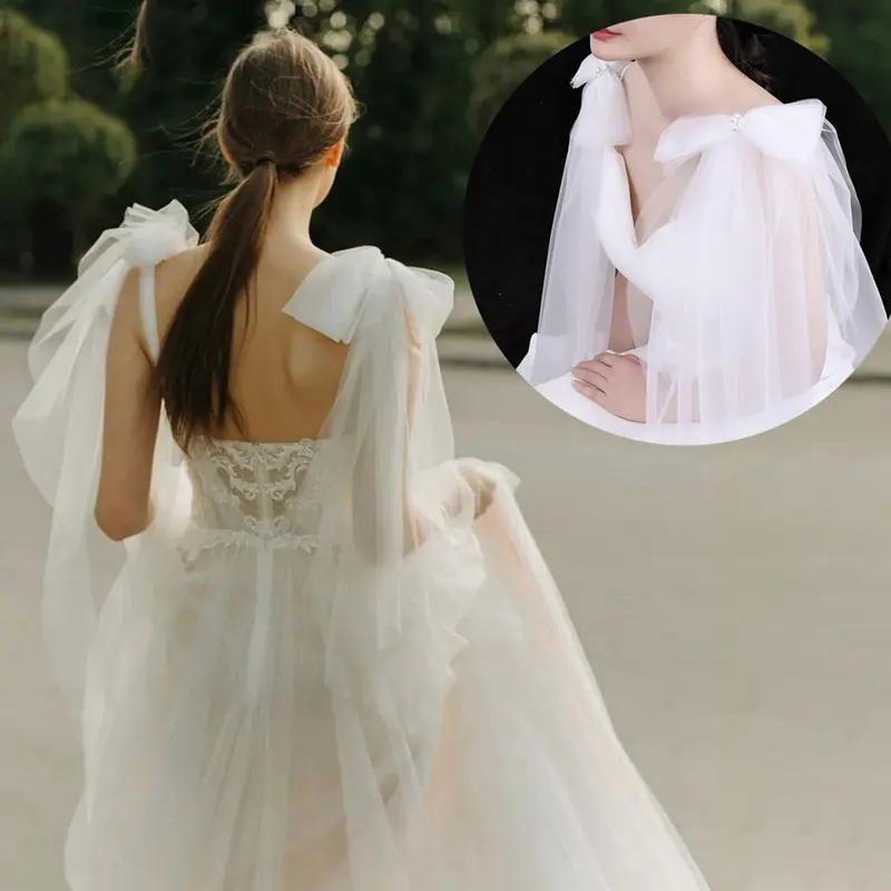 Khăn Choàng Sợi Nhẹ Cho Cô Dâu, Váy Dạ Hội Cho Tiệc Cưới Và Trang Trọng, Váy Dịp Đặc Biệt 0
