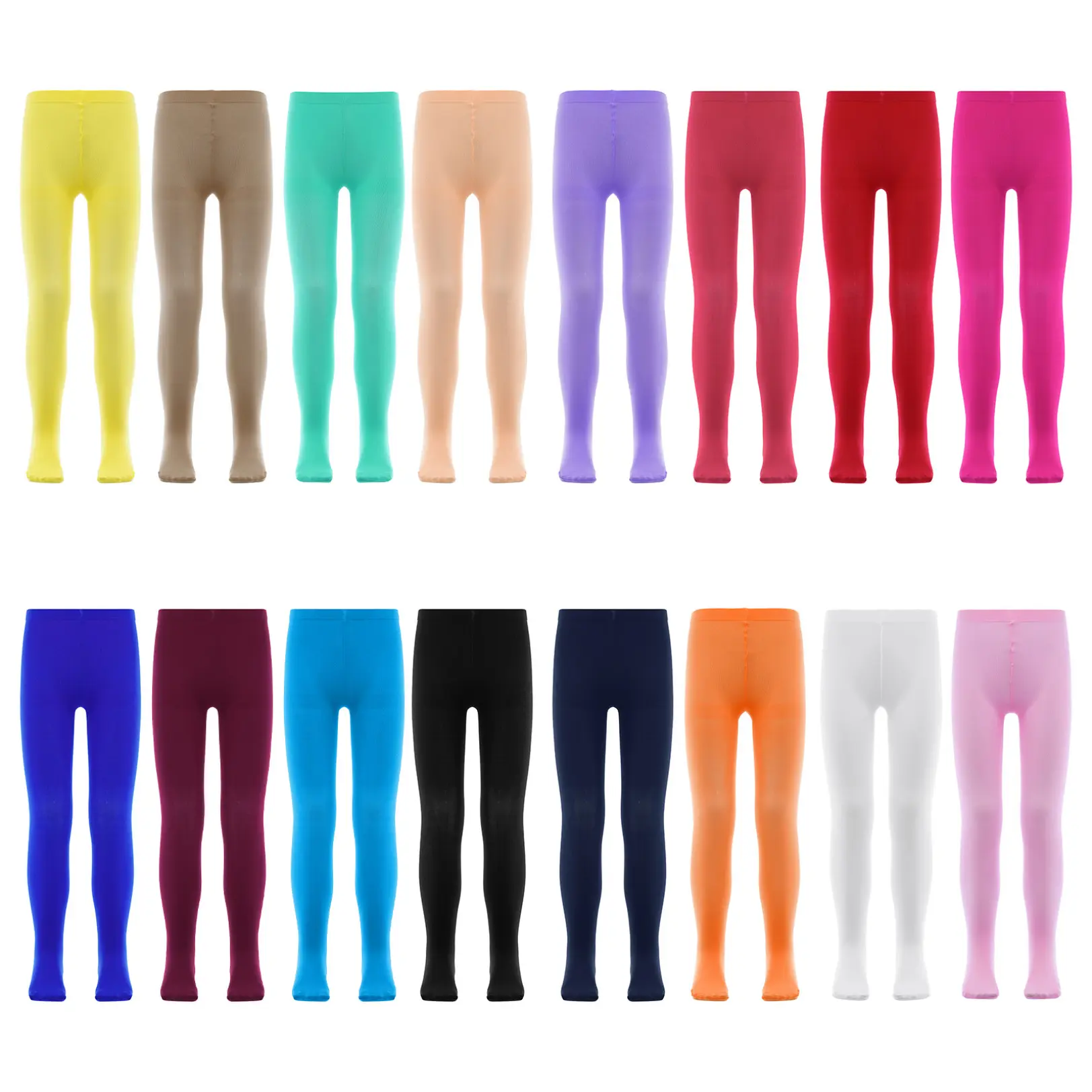 Renvena Kids Girls Pantyhose Ballet Dance Uniform Footed Leggings Pro Dance Stockings Athletic Leggings Student Tights