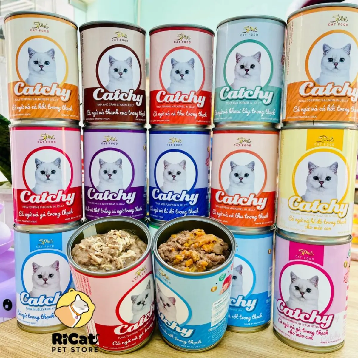 🔥Pate Catchy Lon 400g Cho Mèo Mọi Lứa Tuổi, Dinh dưỡng thơm ngon