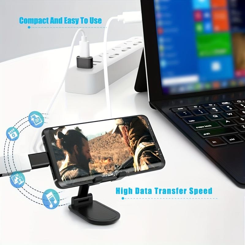 Product Introduction of 4pcs USB to USB C Adapter, USB C to USB 3.0 OTG, Micro USB to USB C - Compatible with For MacBook Pro, For SamSung For Galaxy, Smartphones, Laptops, In-Car Use & More 7