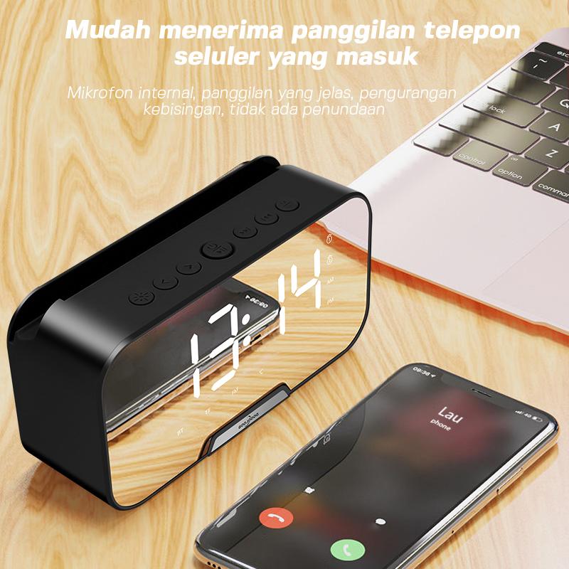 【COD/GOOJODOQ】Speaker Jam Bluetooth Portable Dan FM Radio Wireless Bass Mini Stereo Original - LED Display Alarm Speaker Telepon Handphone Smart . 【COD/GOOJODOQ】Speaker Jam Bluetooth Portable Dan FM Radio Wireless Bass Mini Stereo Original - LED Display Alarm Speaker Telepon Handphone Smart .