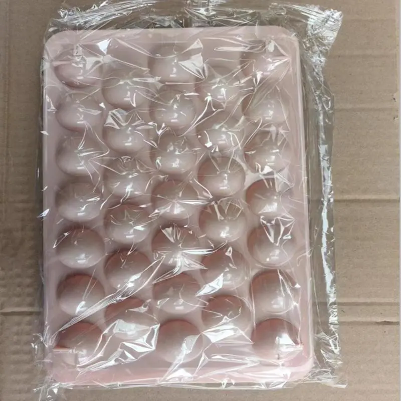 Ice Cube Tray, 3 Counts/set 33 Grids Food Grade Silicone Ice Cube Mold, Round Diamond Ice Cube Maker, Ice Tray for Home Kitchen 8