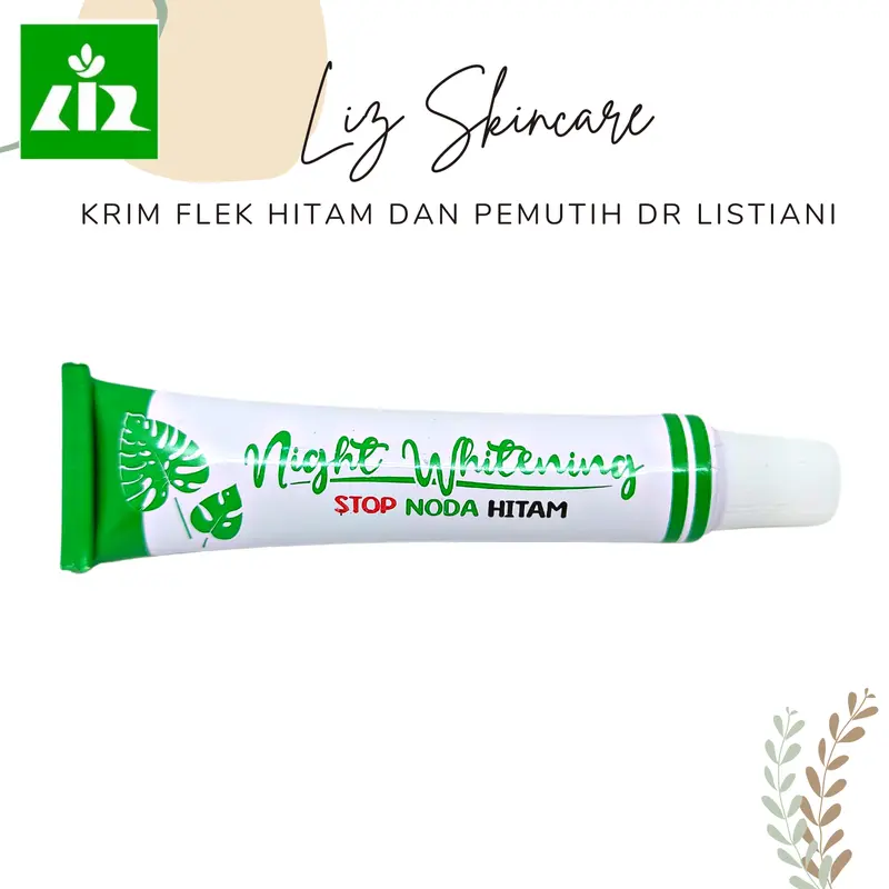 Paket Flek Hitam 4in1 Liz Skincare Night Whitening Cream / Krim Pemutih Malam dr listiani - Liz Skincare Sunscreen Anti Sinar Matahari - Liz Skincare Day Whitening Cream Flek Hitam Krim Siang dr listiani - Facial Wash Sabun Wajah untuk Flek HItam 1