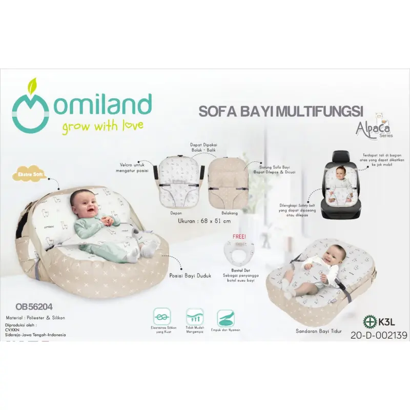 MOMS_Omiland Sofa Bayi //Omiland Sofa Bayi Multi Fungsi Alpaca Series 2