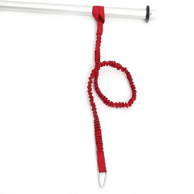 Product Introduction of 1PC Elastic Kayak Paddle Leash Fishing Rod Leash Stretchable Coiled Lanyard Leash Safety Rope Carabiner Rowing Boats Accessories 15