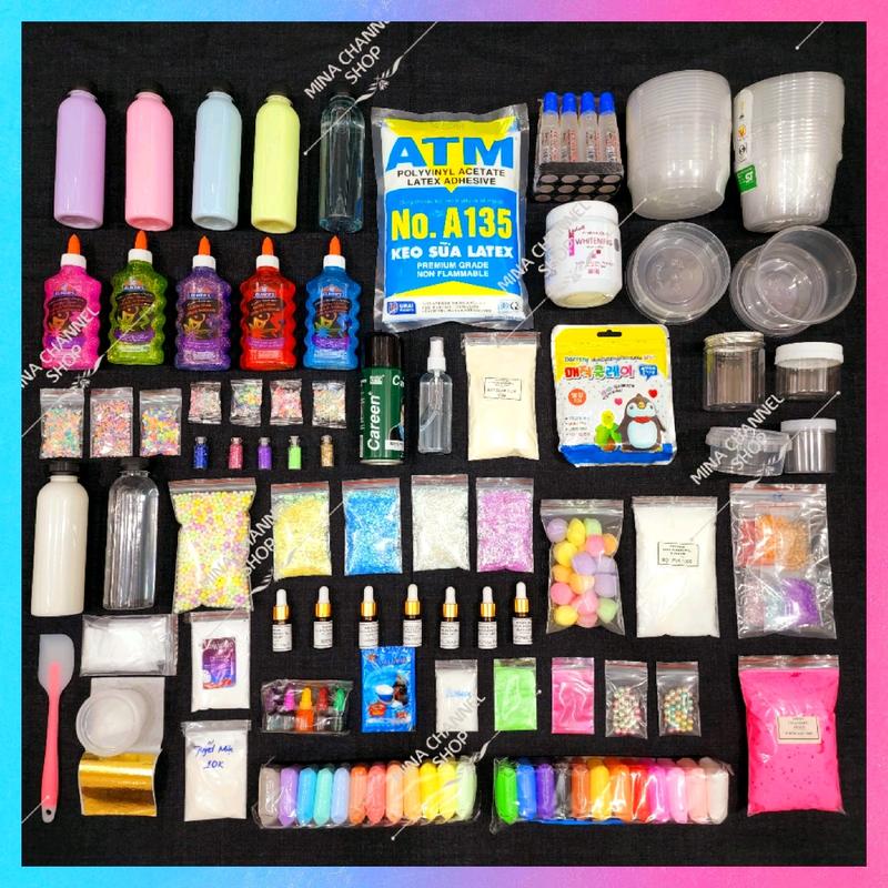Nguyên Liệu Làm Slime Cao Cấp - Đầy Đủ & An Toàn Để Tạo Ra Mọi Loại Slime Hoàn Hảo