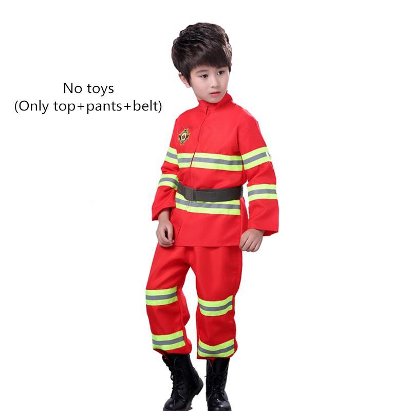 Fireman Sam Kids Halloween Christmas Cosplay Costumes for Girl Boy Carnival Party Fancy Suit Kids Firefighter uniform suit Halloween costumes Christmas costumes anime cos stage per 5