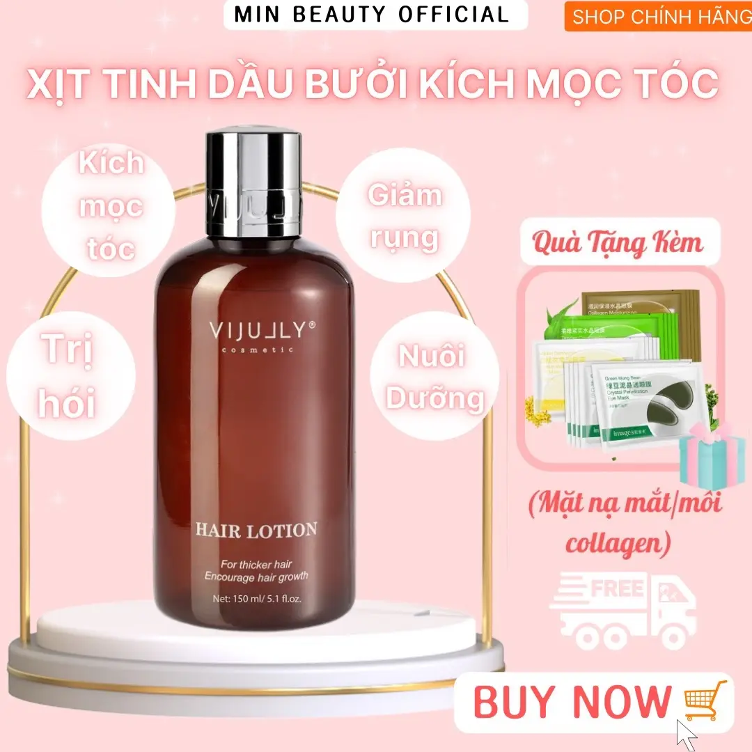 [CHÍNH HÃNG] Tinh Dầu Bưởi - Xịt Bưởi  ViJully - Kích Mọc Tóc