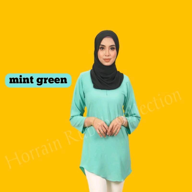 BLOUSE MUSLIMAH Labuh tangan biasa Baju Clothing
