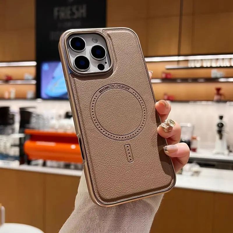 Mạ điện từ trường hút ShouJiKe được áp dụng cho khu vực được gọi là vỏ não iPhone16, 15promax, 14pro, dán da của viền 13 phòng ngã BaoHuTao 5