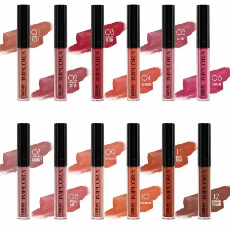IMPLORA Urban Lip Cream Matte - Pewarna Bibir Tahan Lama - Brown sugar 1