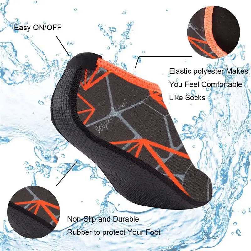 Giày Đi Nước, Mùa Hè, Dành Cho Nam Giới, Giày Bơi, Giày Đi Biển Aqua, Giày Thể Thao Ngoại Cỡ Lớn, Sọc Và Đầy Màu Sắc, Zapatos Hombre 5