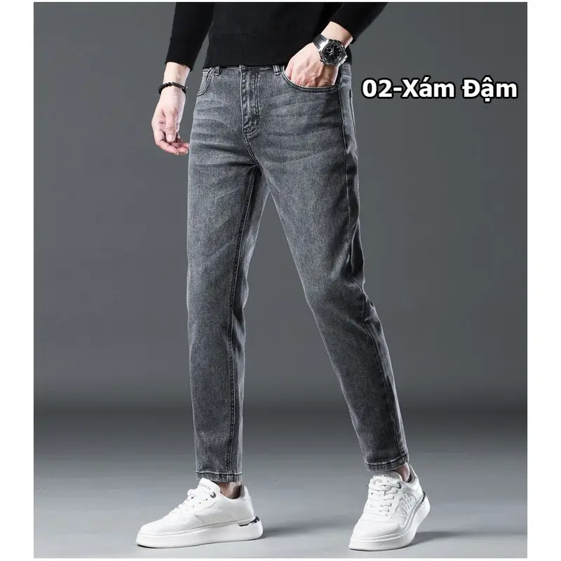 Quần Jeans Nam cao cấp co giãn 4 chiều thoải mái phong cách chất lượng cao, dày dặn, thoáng khí 3
