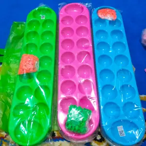 Mainan congklak dakon 14 lubang warna ceria mainan tradisional