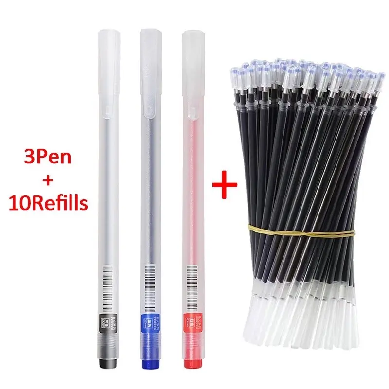 Combo 3 bút gel và 10 ngòi bút thay thế - Ngòi 0.5mm 0