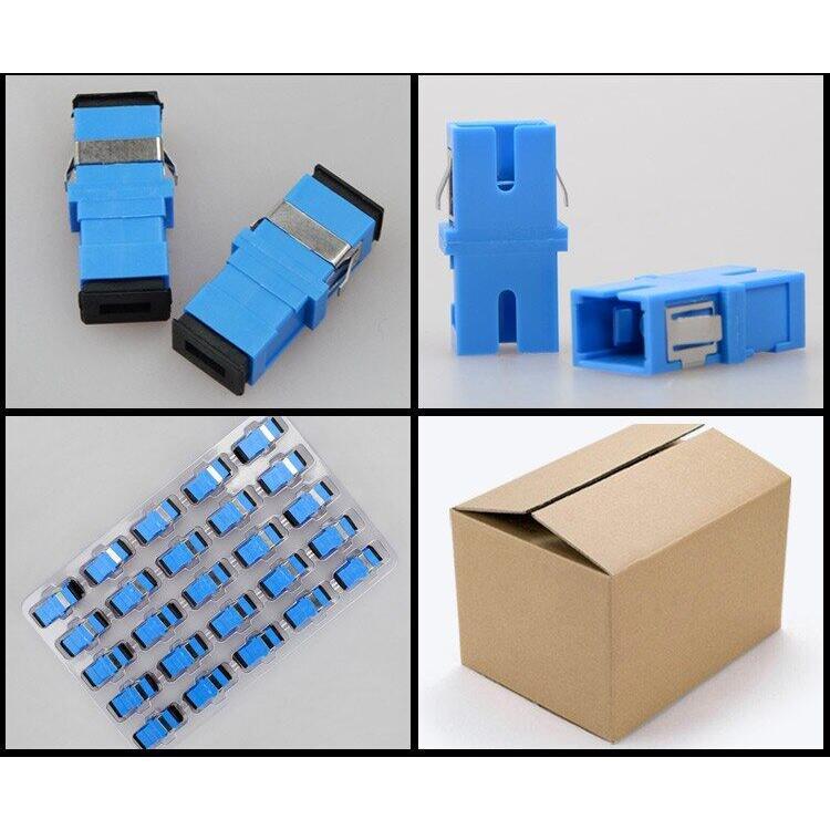 Product Introduction of 50 PCS/bag SC to SC Simplex mode Fiber optic Adapter Without ears shot Optical fiber coupler Fiber flange SC connector 3