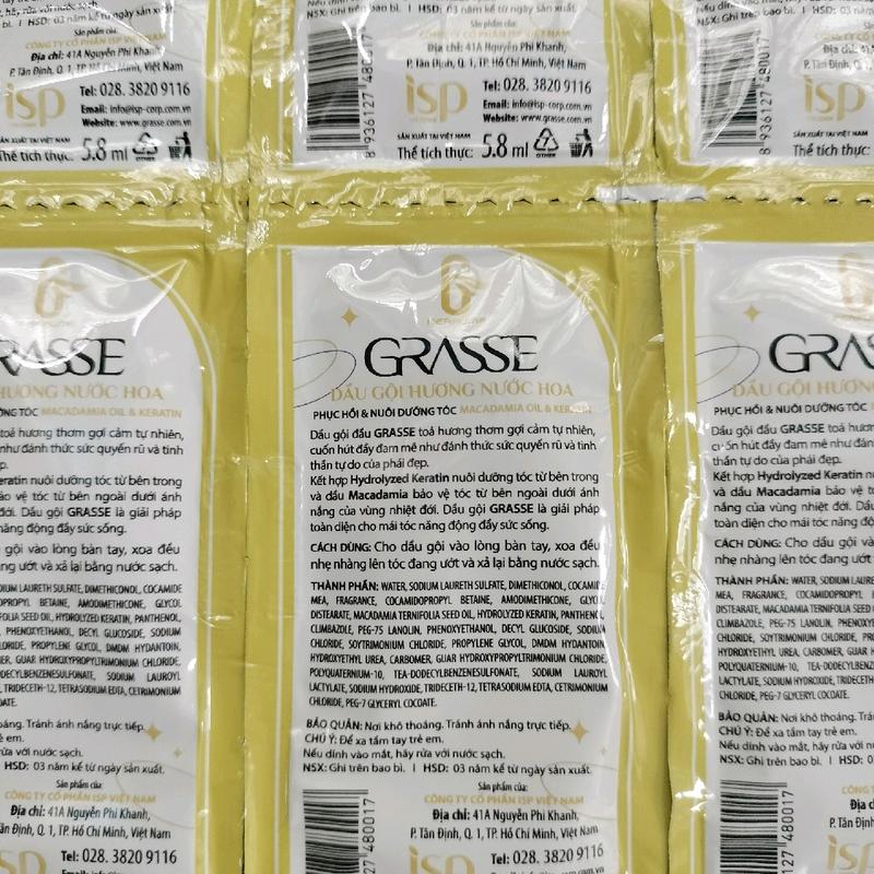 Combo 2 gói Dầu gội và Sữa tắm hương nước hoa thể tích 5,8ml Nữ Mật Ong 4