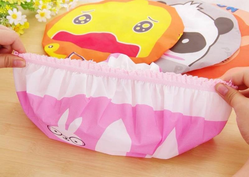 Product Introduction of หมวกอาบน้ำ หมวกคลุมผมอาบน้ำ กันน้ำ ลายการ์ตูนน่ารัก Shower Cap (เลือกลายได้) 🚛 สินค้าพร้อมส่งจากไทย 11