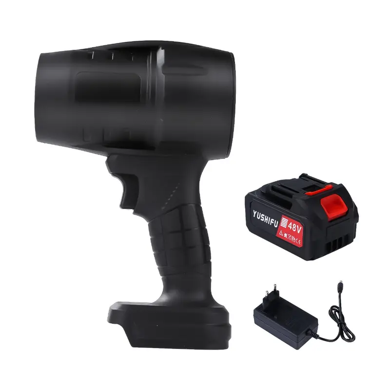 Máy thổi phản lực,máy thổi khí cầm tay1050W,điều chỉnh năng lượng gió, dùng trong gia đình, pin sạc 3