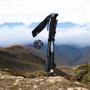 TaffSPORT Tongkat Hiking Trekking Pole 5 Section 130cm Foldable 36cm - TF13