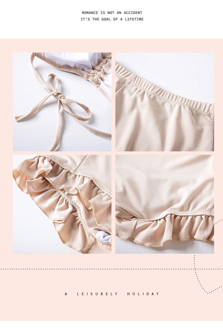 Product Introduction of Women's Swimsuit 2025 New Korean Ins Sexy Three-Piece Set Tummy Control Slimming Gathered Conservative Fairy Style Swimwear 19