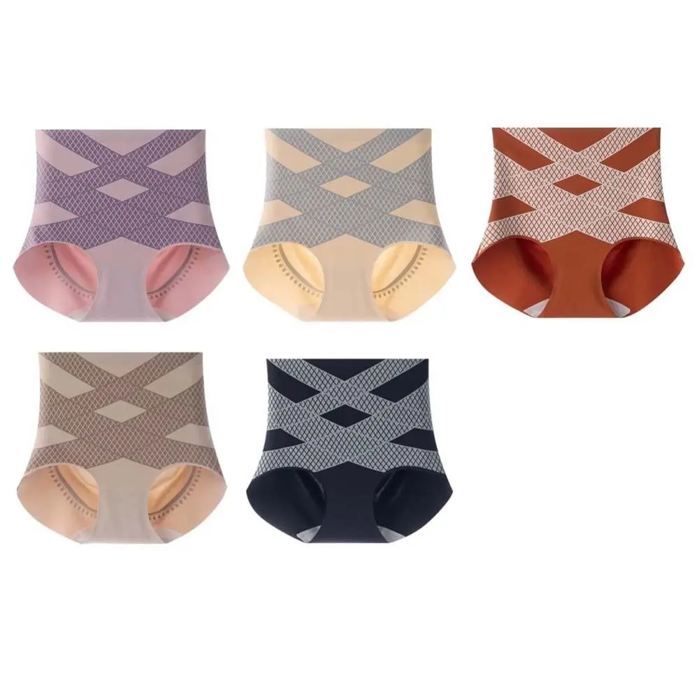 High Waist Shapewear High Waist Underwear Women Briefs Girdle Panties Seamless Underpants Belly Contracting Waist Trainer Postpartum Body Shaper Lady