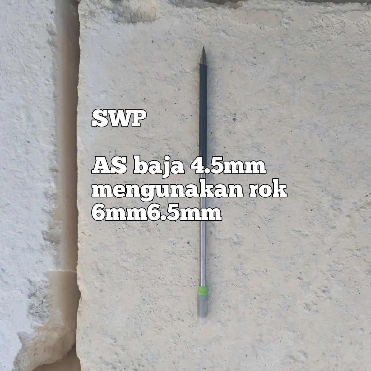 Jarum Besar Variasi Od 4.5mm Isi 10pcs Hitam - Baja Hitam
