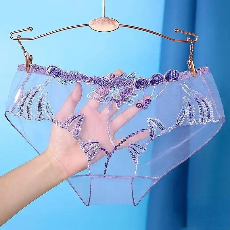 Quần Lót Nữ, Trong Suốt, Gợi Cảm, Đồ Lót Nóng Bỏng, Thiết Kế Hoa, Quyến Rũ, Cỡ Lớn, Thích Hợp Làm Đồ Lót Women