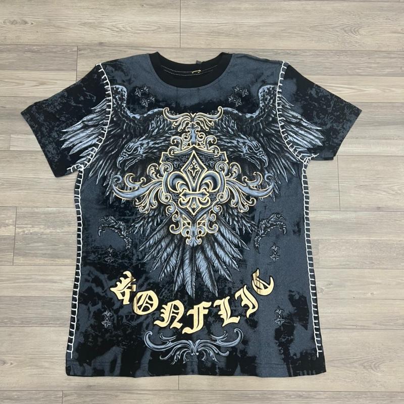 Áo thun hoa văn đại bàng 2 đầu