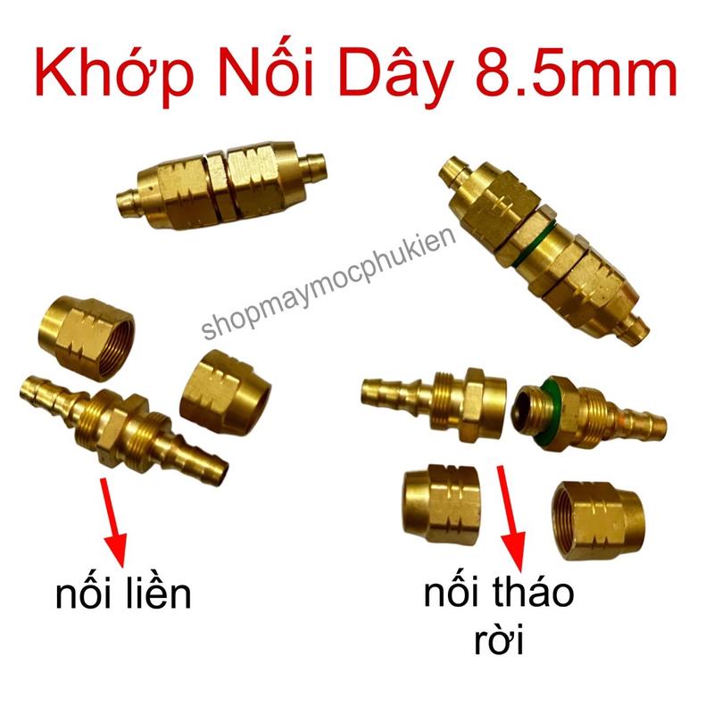 Khớp Nối Đuôi Chuột Dây Xịt Rửa Xe, Dây Cá Sấu, Dây Xịt 8.5mm